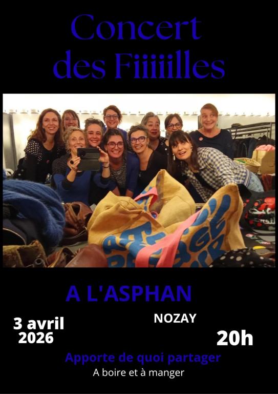 Vendredi 3 Avril à 20h :  Concert Les Fiiiiilles