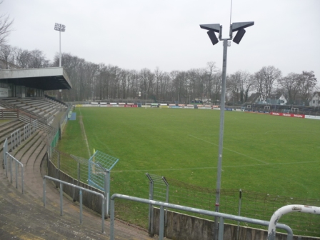 Heidewaldstadion am Besichtigungstag