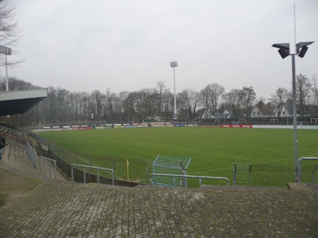 Heidewaldstadion am Besichtigungstag
