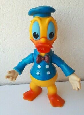 ANCIEN JOUET GRAND Side Car Bois Donald Duck Mickey Picsou Side Car