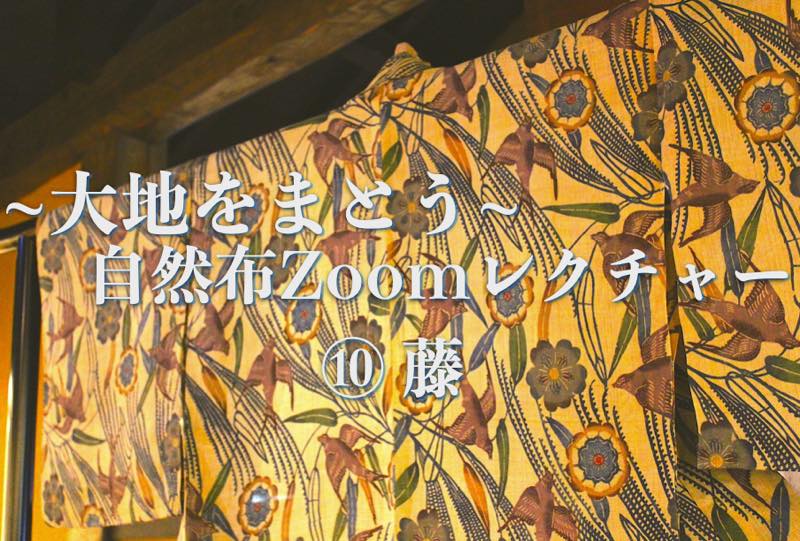 自然布Zoomレクチャー⑩「藤布」大好評のうちに終了しました‼️