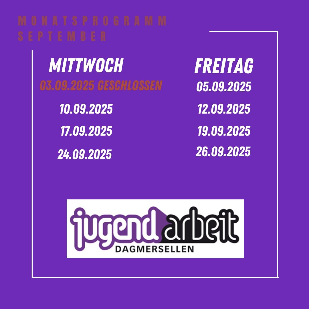 Monatsprogramm September