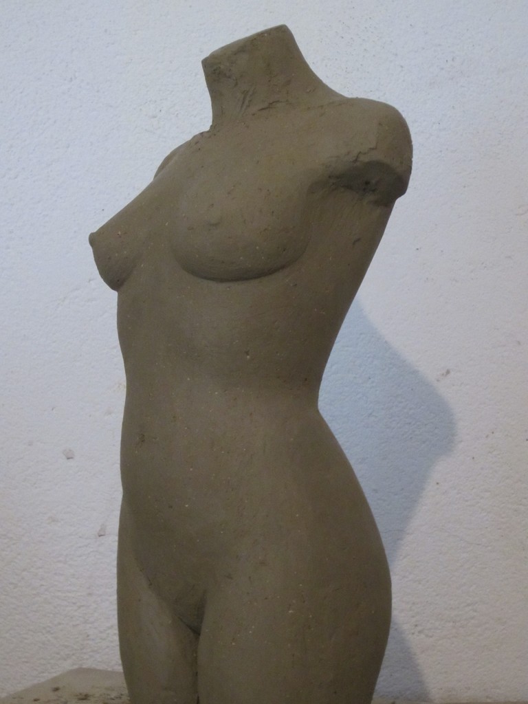 "callipyge anadyomène" sculpture argile 2013
