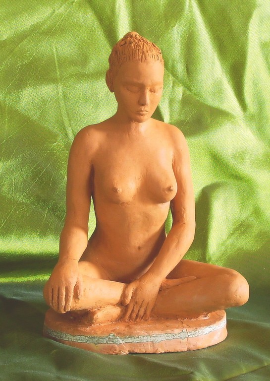 la sérénité sculpture argile 2011.