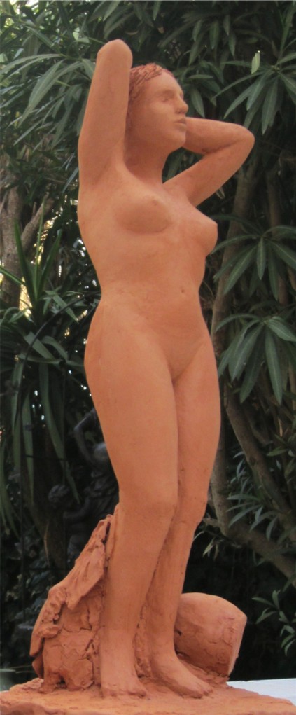 "la source" sculpture argile  sculpture argile 2012.
