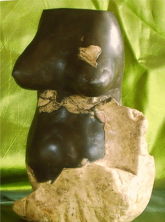before the beginning sculpture argile et platre