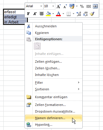 Excel: Drop-Down-Liste erstellen
