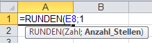 Excel-Formeln: RUNDEN