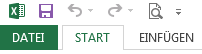 Excel Schnellzugriffsleiste