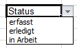 Excel: Drop-Down-Liste