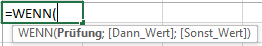 Excel-Formeln: WENN