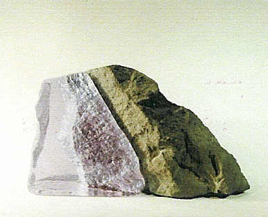 Yves Braun, Glasobjekt mit Stein, Studioglas, glassart, l´art du verre, skulpturen