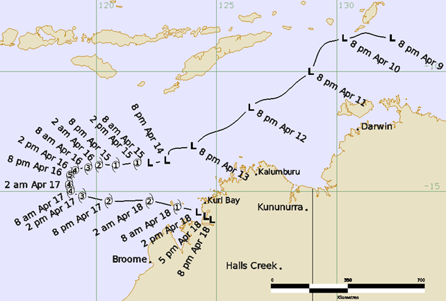 Track map, TC Errol