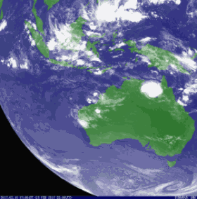 Satellite animation of Tropical Cyclone Alfred in the Gulf of Carpentaria.