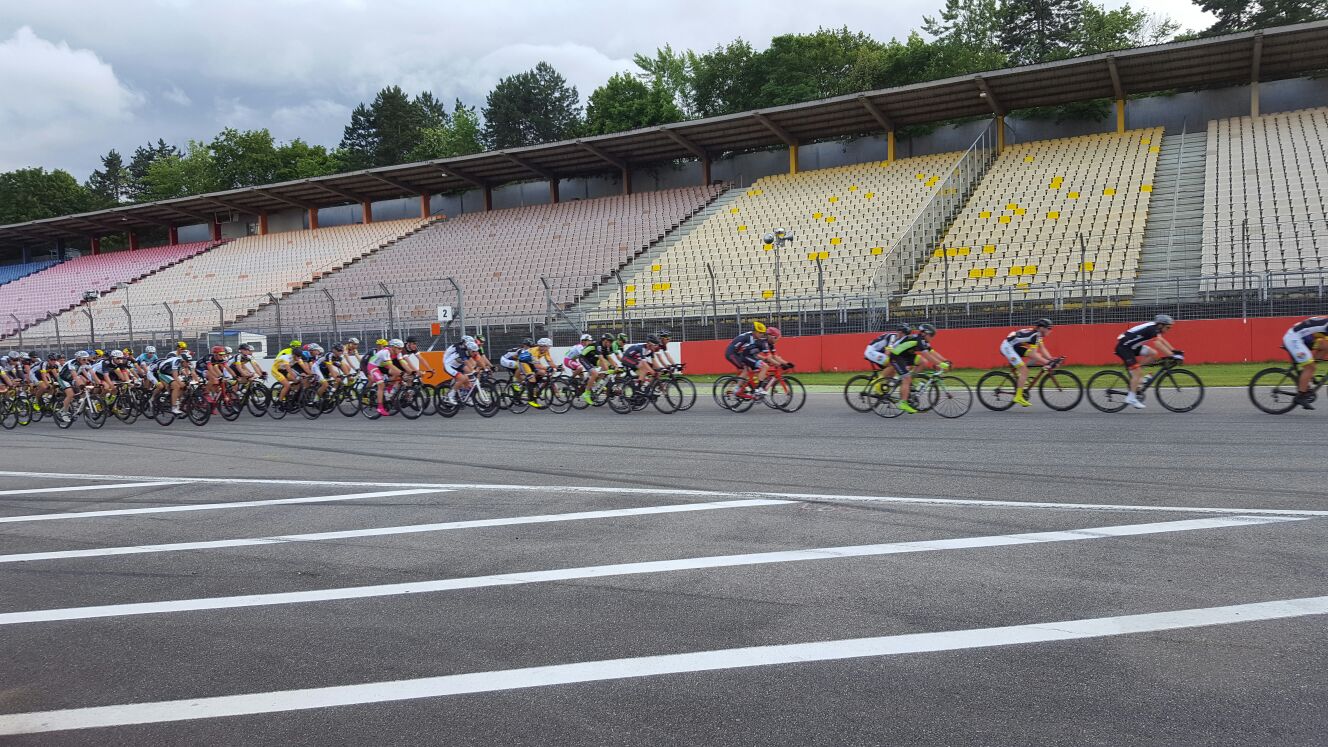Das 6. German Cycling Cup Rennen am traditionsreichen Hockenheimring