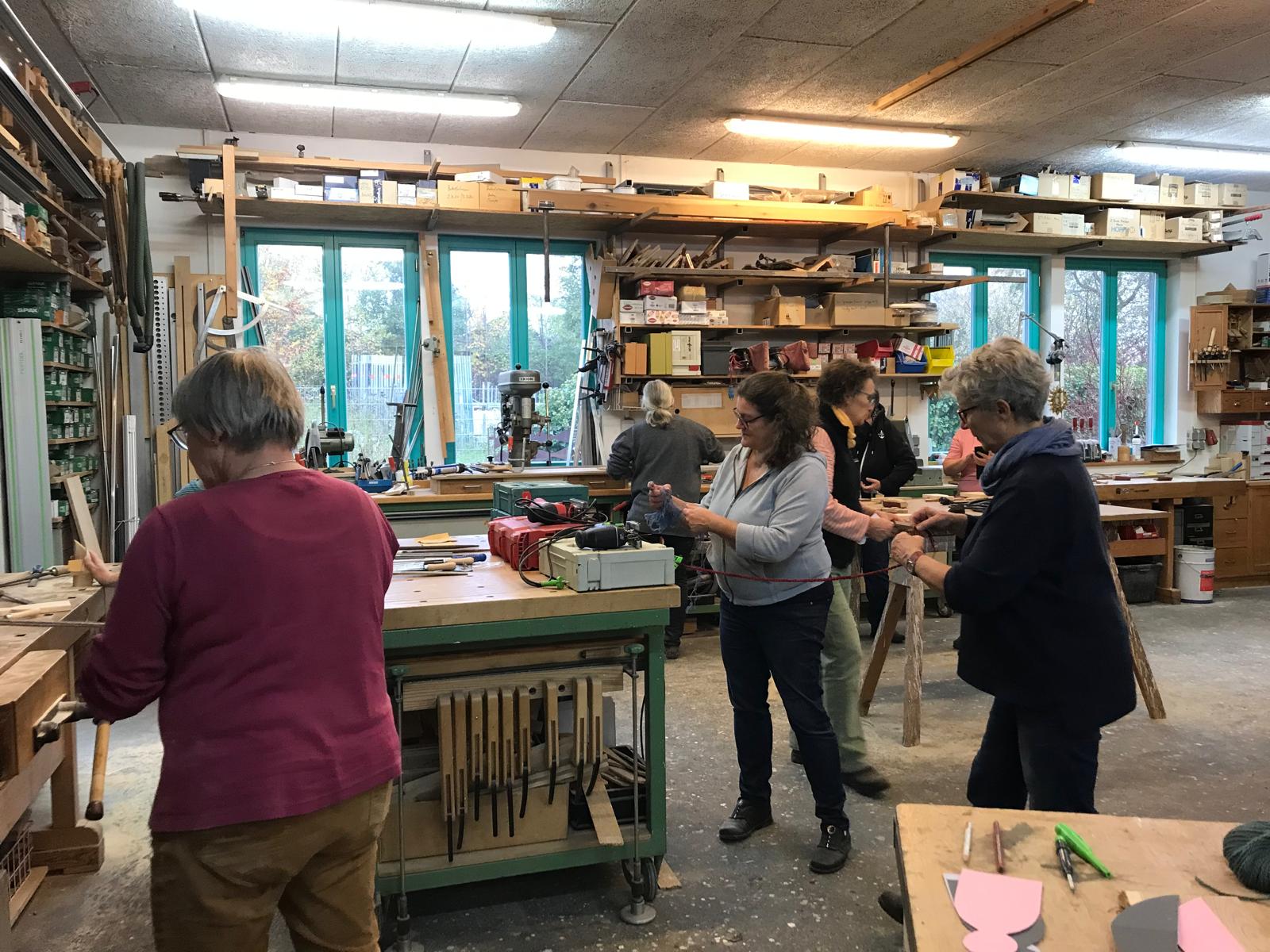 Holzwerken mit Silke und Marie, November 2024