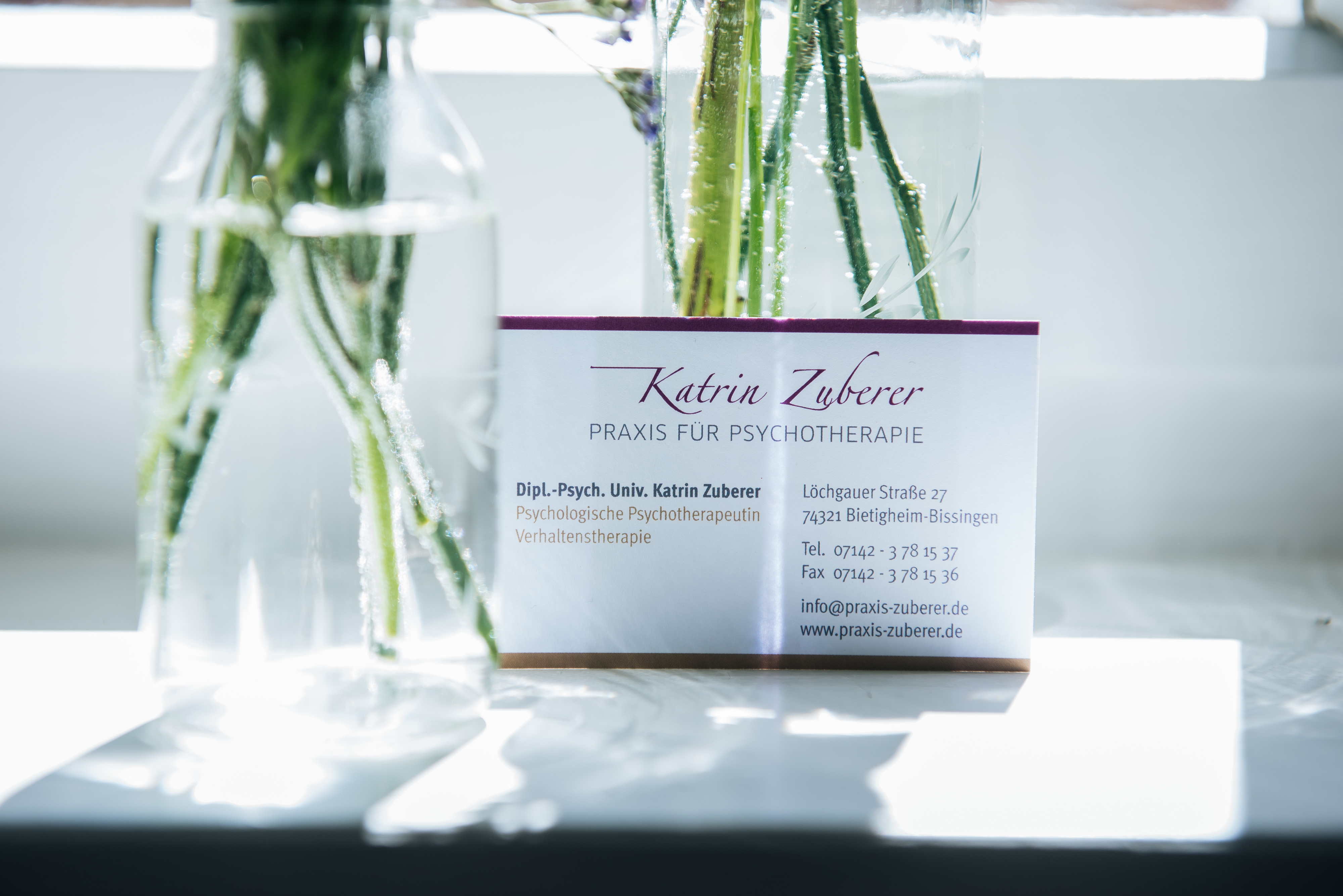 Impressum Praxis für Psychotherapie Katrin Zuberer
