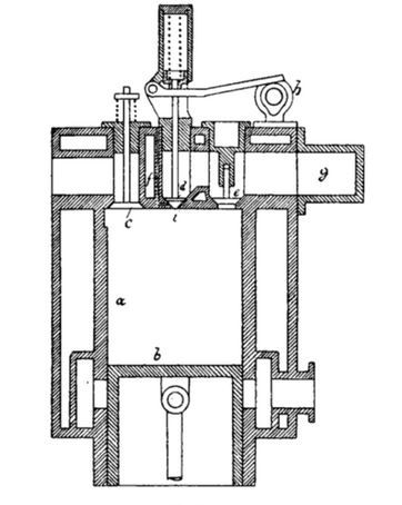 Kompressorloser Dieselmotor, Nürnberger Motor, NM, Patent Emil Vogel Nr 243 371