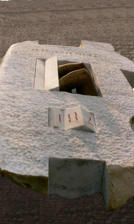MURO - 1986 - AUBAGNE - FRANCIA - MARMO E LEGNO - 0,80 X 1,50 X 2,50 m