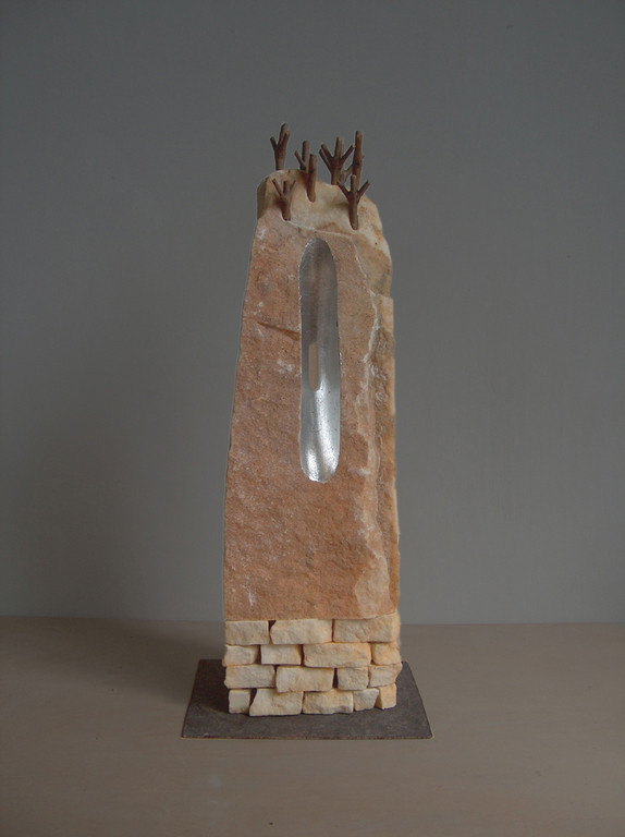 Altarino - 2009 - Marmo statuario, onice, legno e colore