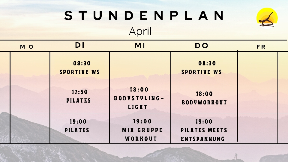 Wochenplan