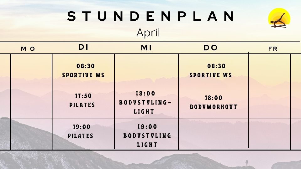 Wochenplan