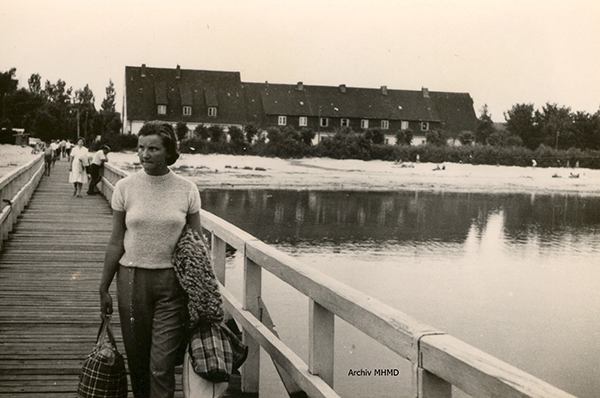 Anleger und Gaststätte Boddenblick Dranske 1957