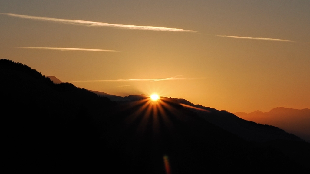 Bild: franziskarihs Sonnenaufgang Rabius (Graubünden)