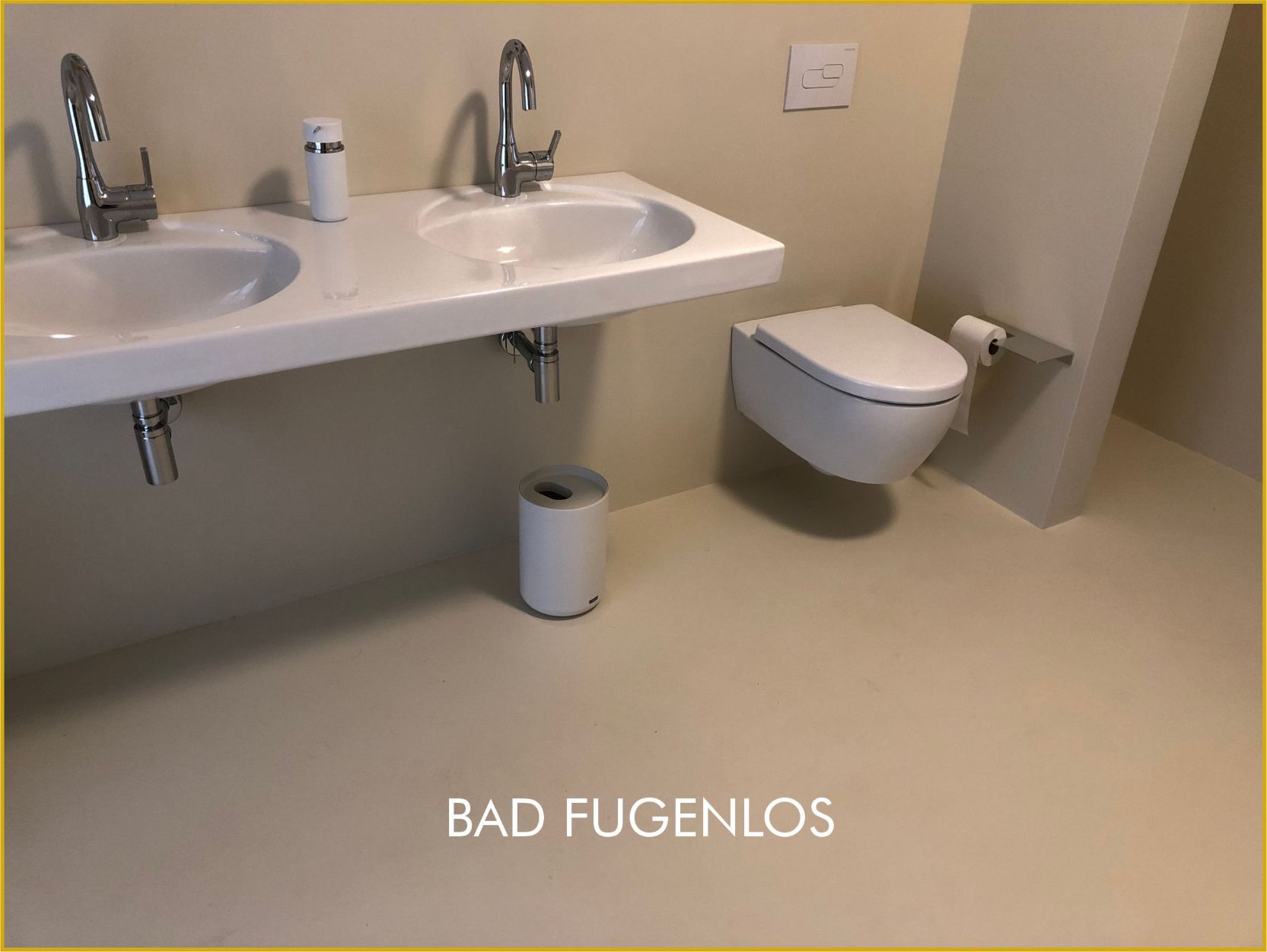 Fugenloses Bad Polyurethan fertig