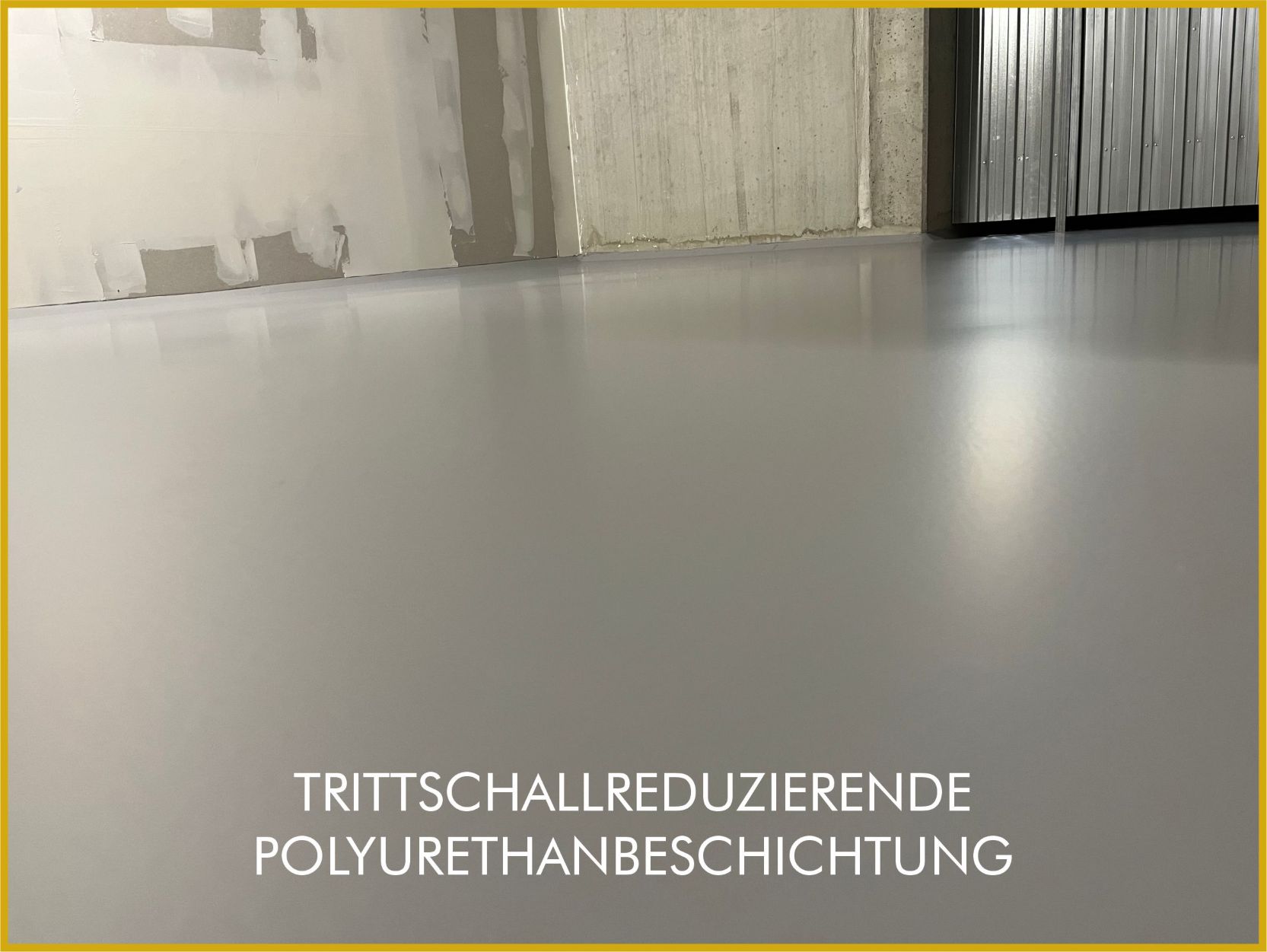 Trittschallreduzierende Polyurethanbeschichtung