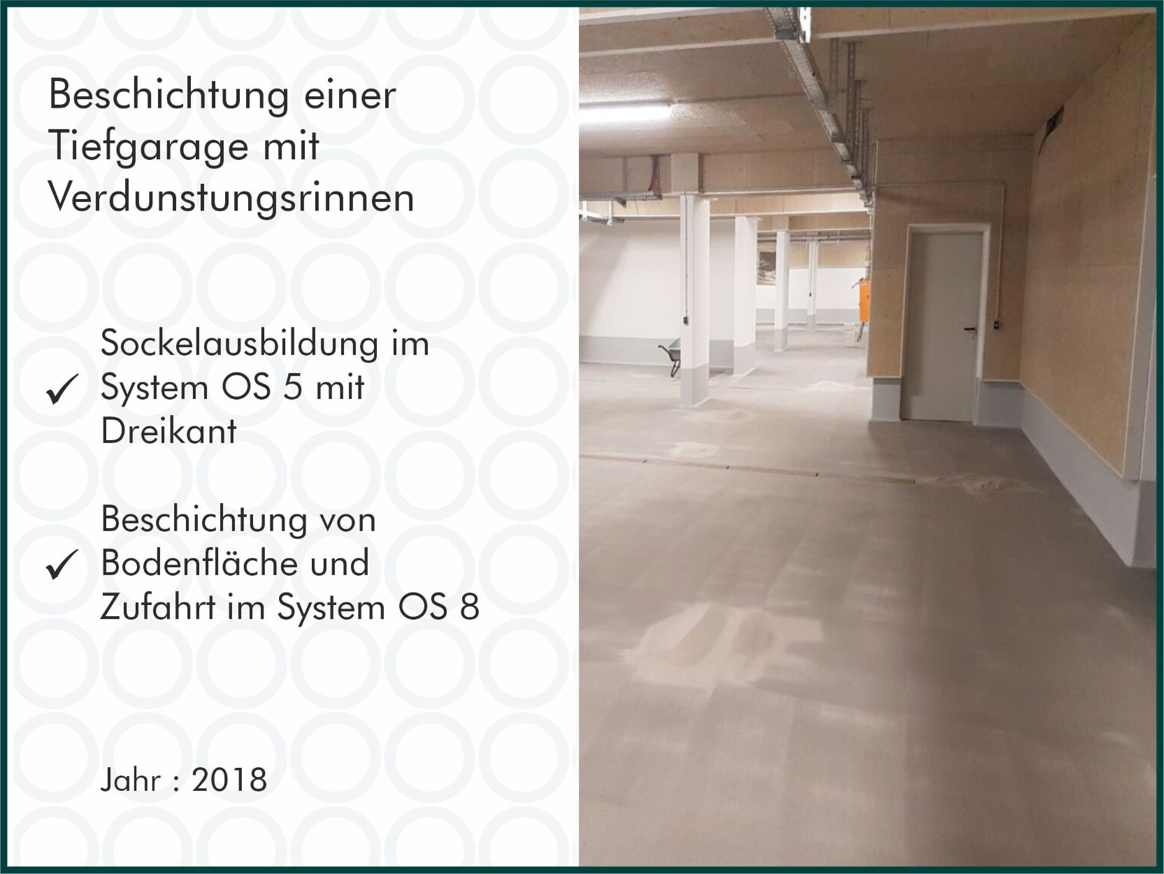 Tiefgarage OS8 Projektbeschreibung