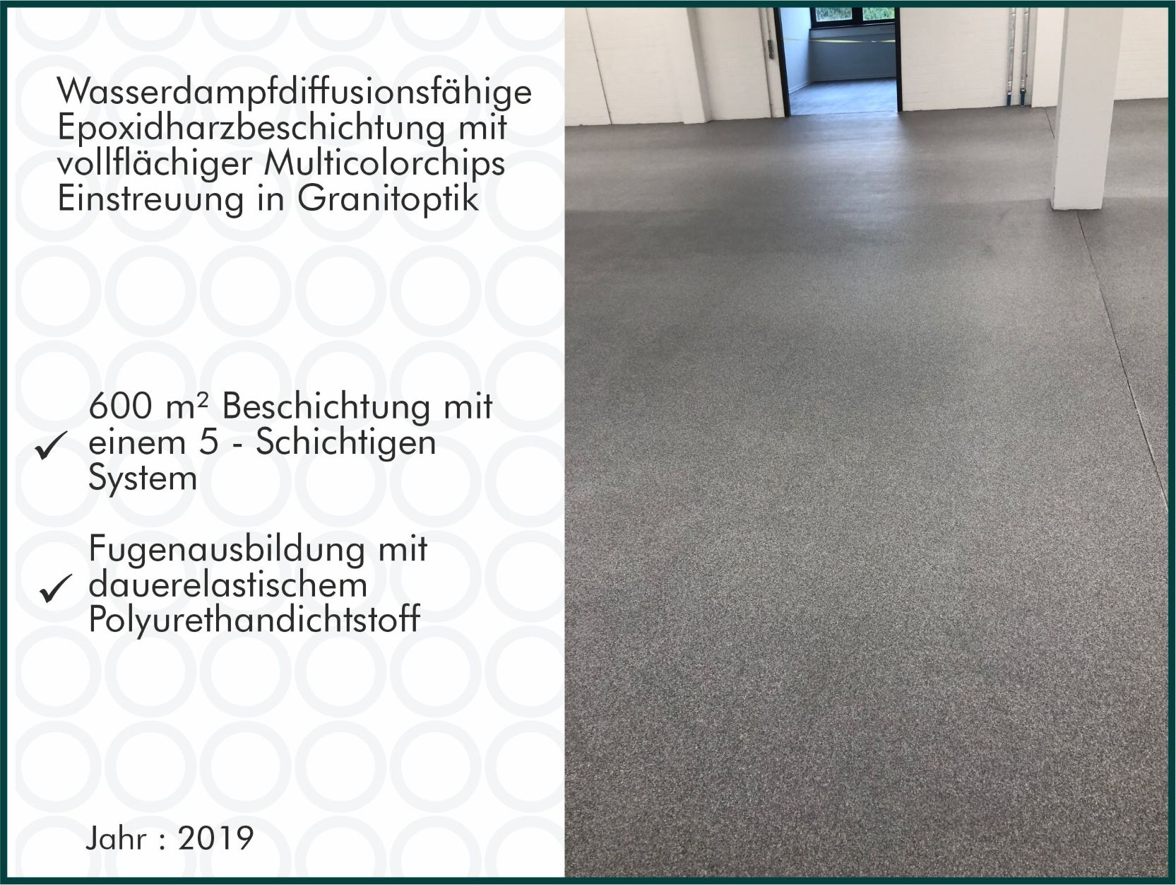 Projektbeschreibung600 qm Dekorchipsbelag WDD  