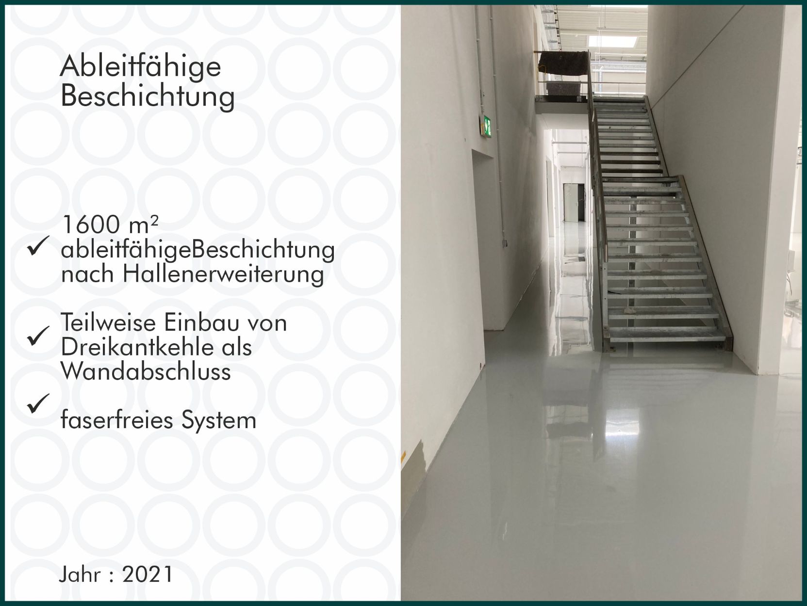 1600 qm ESD Beschichtung