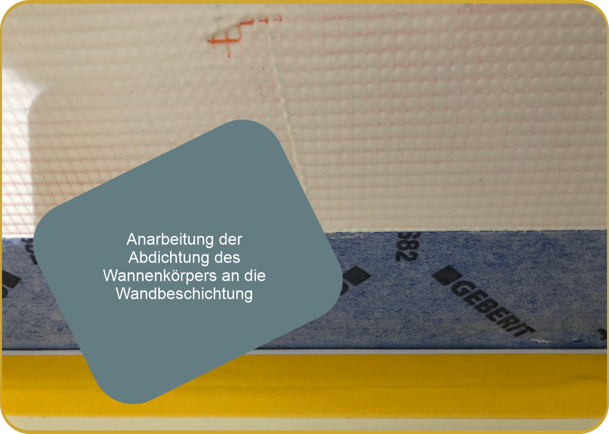 Fugenloses Bad Polyurethan Detail Abdichtung