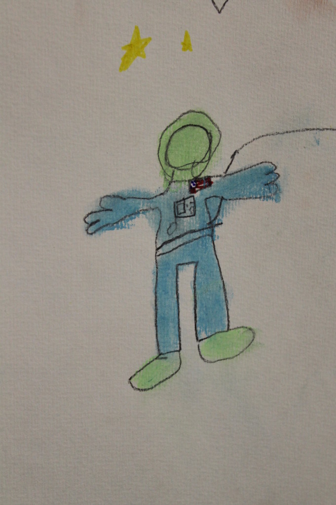 Astronaut, Kinderzeichnung