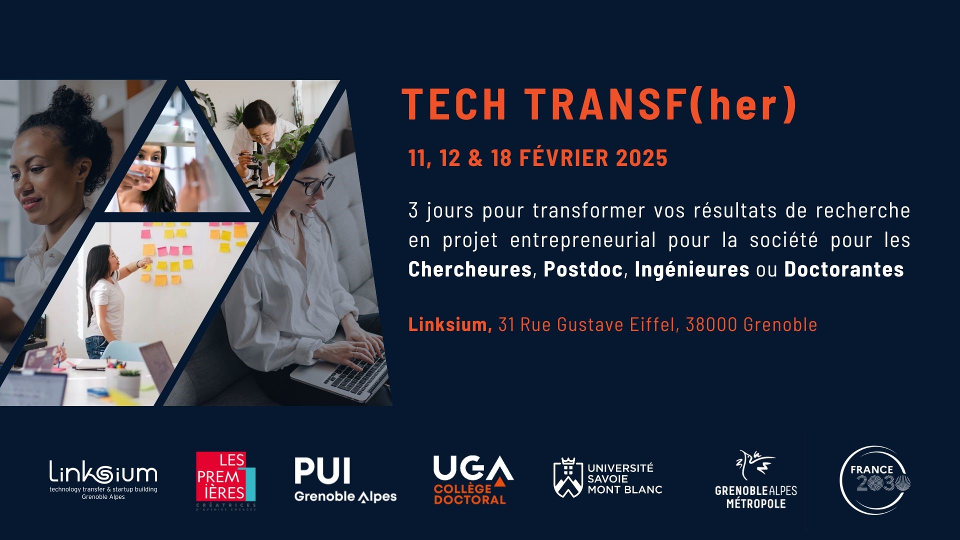 L'entreprenariat au féminin : programme Tech Transf(her)