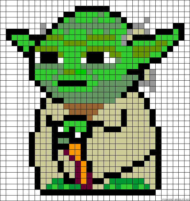 Spielwaren-Kröll - Hama - Vorlage - Yoda