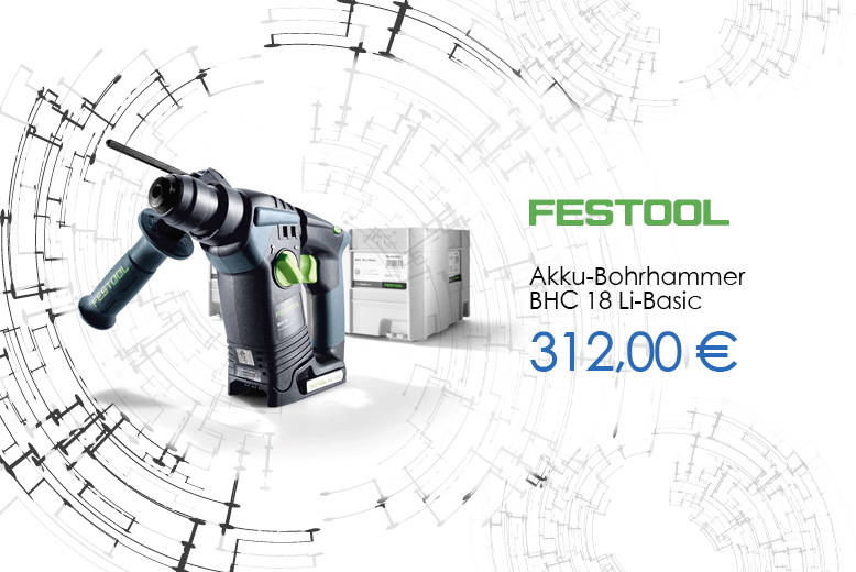 Festool Akku-Bohrhammer BHC 18 Li-Basic