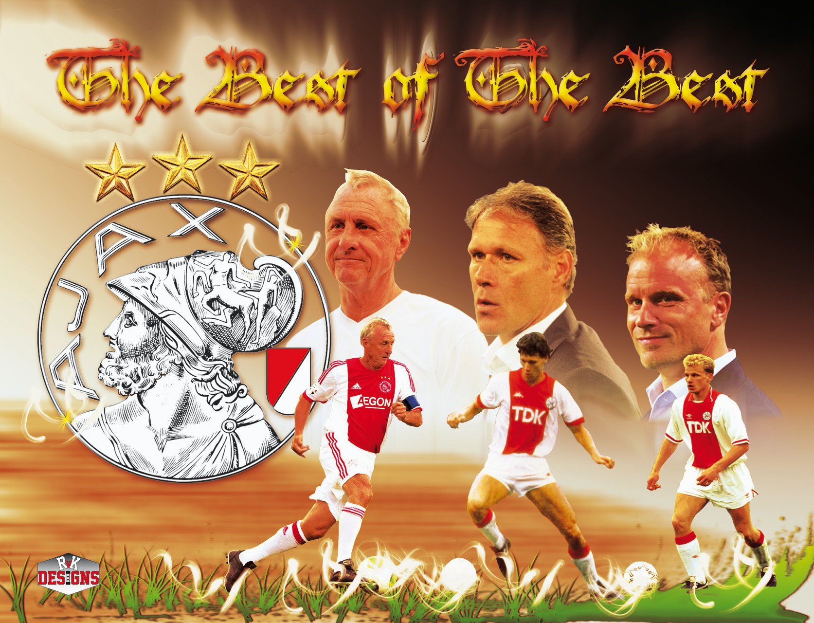 Canvas 70x50 cm the best of the best from AFC Ajax