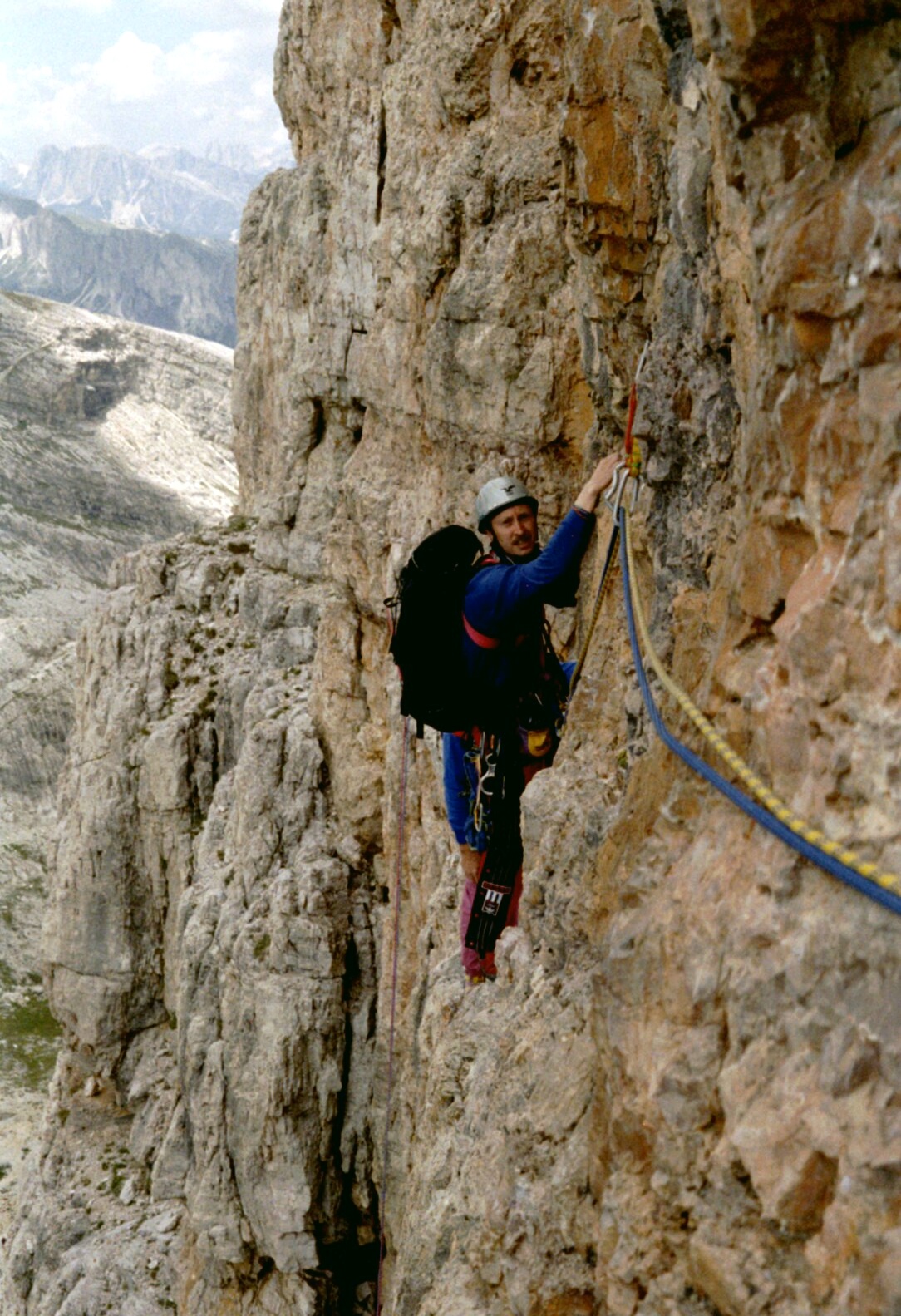 Dolomiten_AverauSüdwand_5+_ca 2000. Foto: Pesold Bernd