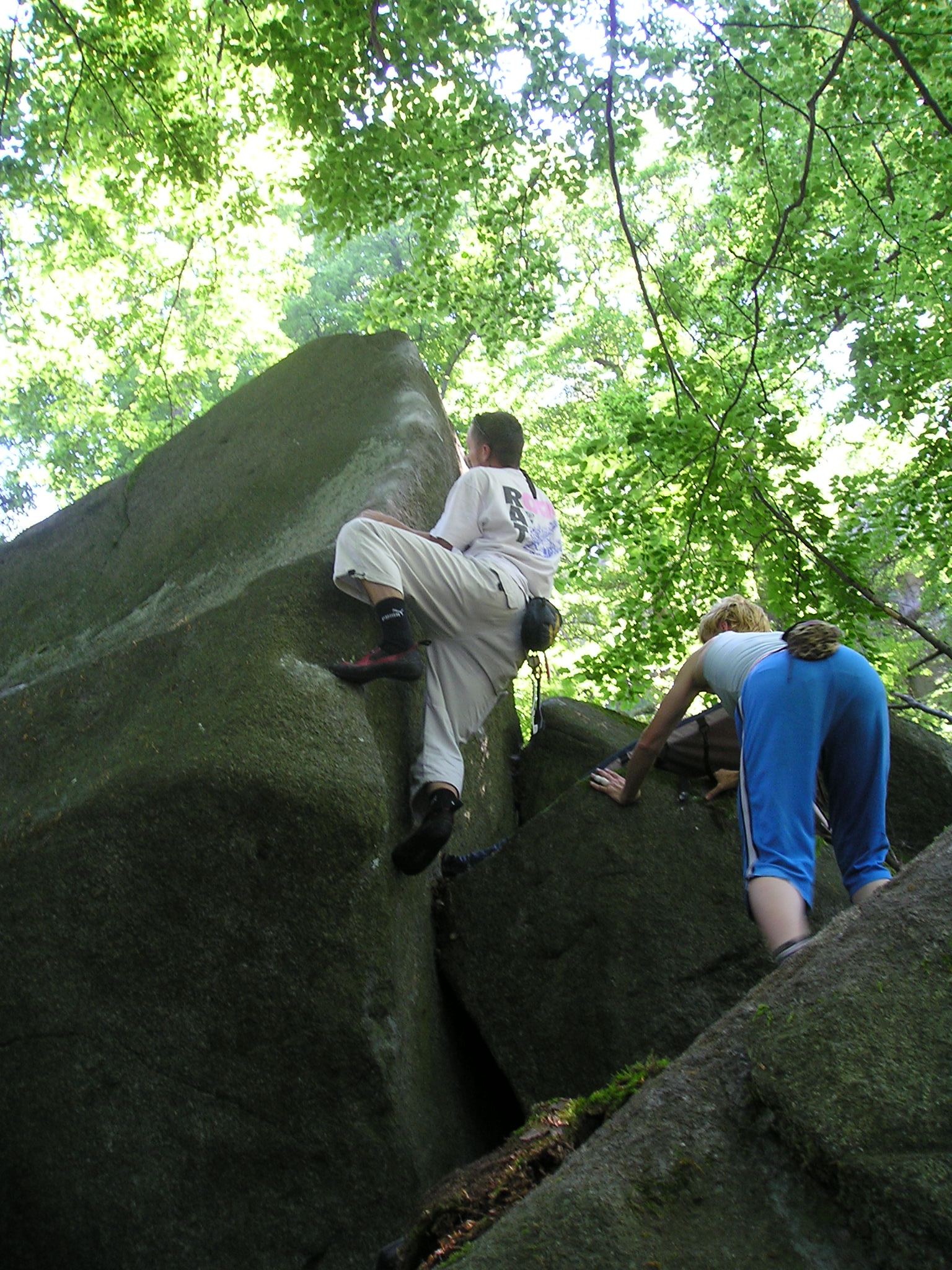 Petrohrad_zwischen Pilzen und Most im größten Boldergebiet.  Foto: Roland Benker