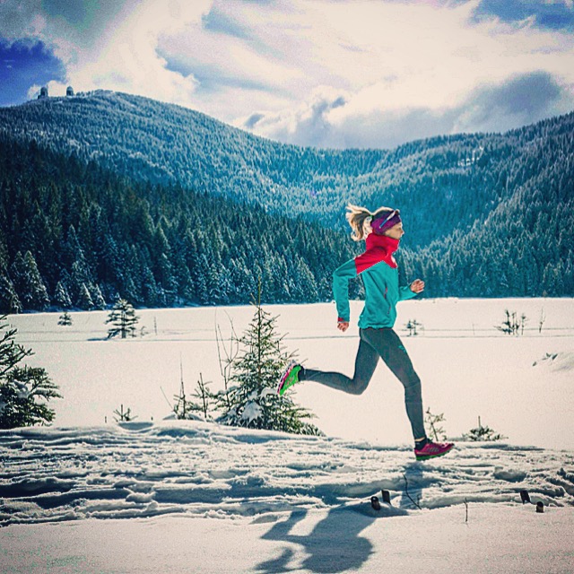 Maria Koller, Arbersee. Februar 2018. Foto: Benedikt Seidl