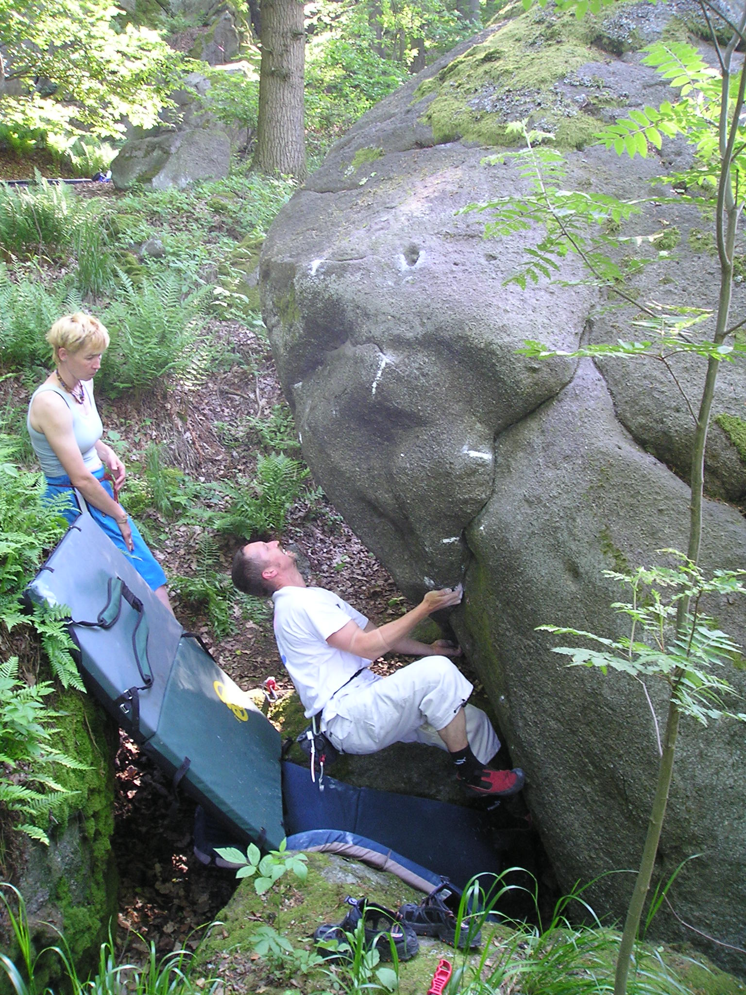 Petrohrad_zwischen Pilzen und Most im größten Boldergebiet.  Foto: Roland Benker