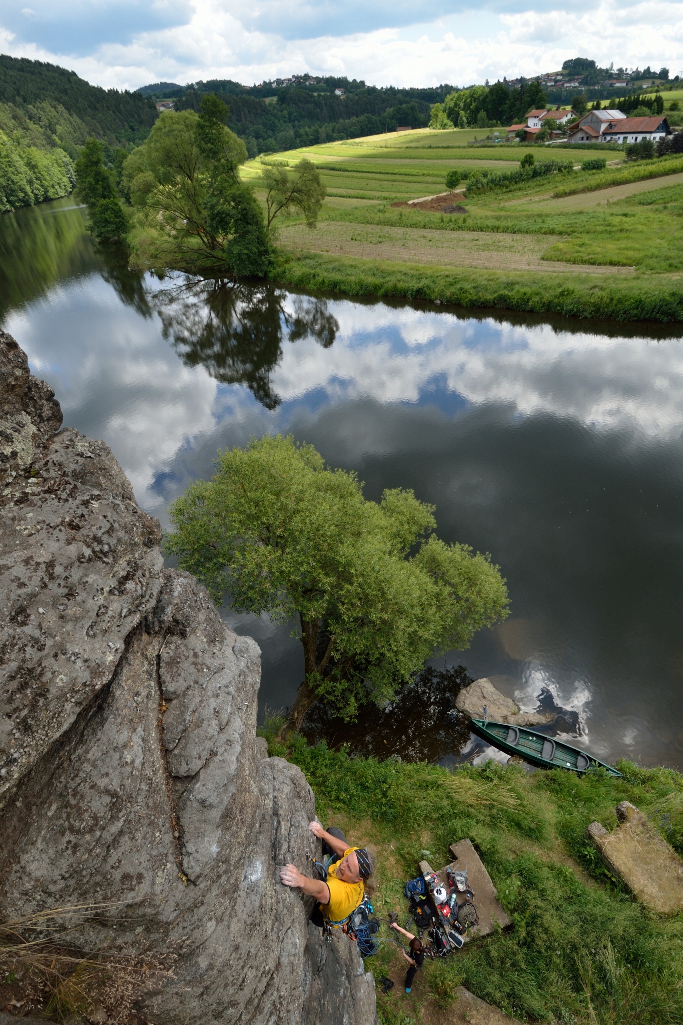 Rugenmühle_Nepomukfelsen_Rute drei_6+_2016. Foto: Matthias Wutz