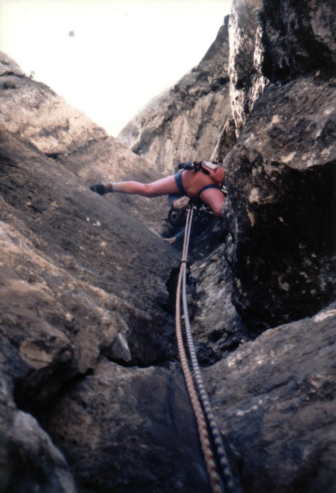 Anticima Arco, Route Tyskewitch, Gardersee. Anfang 90erJahre. Foto: OliverHien