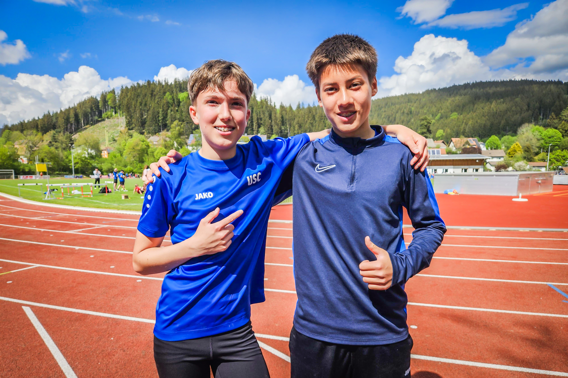 Erste Plätze für Johannes und Jonas im Blockmehrkampf der U16 in Titisee-Neustadt