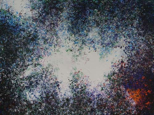 plas, 120 x 90 cm acryl op linnen