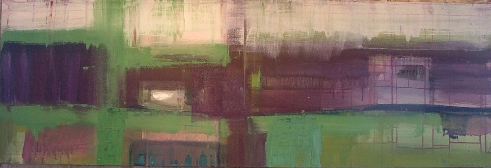 grofmazig 2, 180 x 60 cm acryl op doek