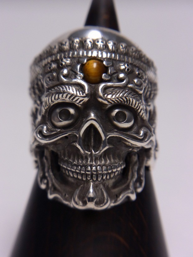 チベタンスカル　頭蓋骨 Tibetan Skull Ring/チベタンスカルリング - Locmaria Art Works