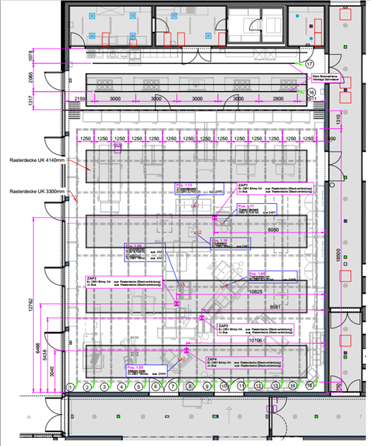 Bild des Grundrisses des Supermarkts
